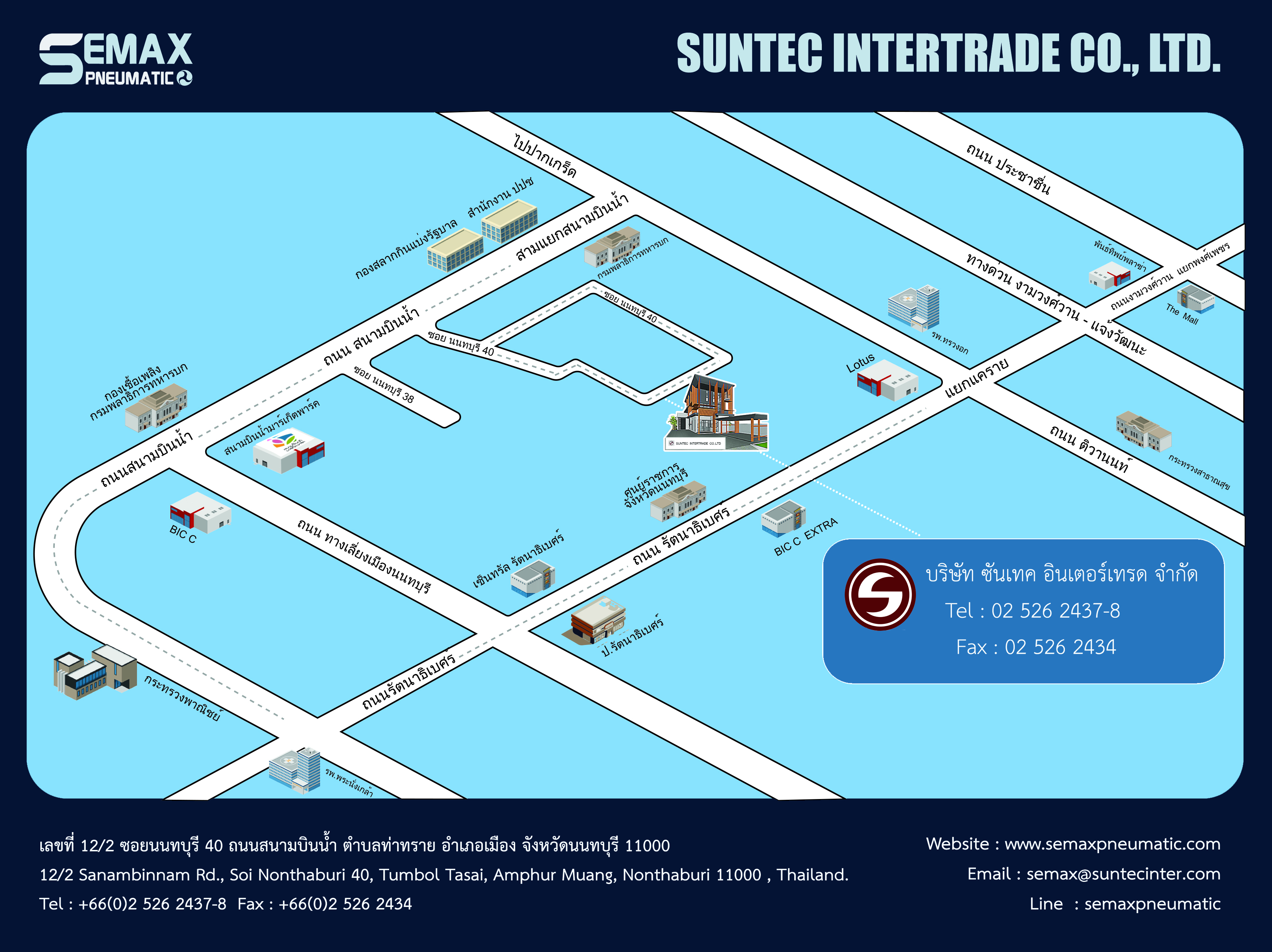 แผนที่ซันเทค Semax