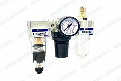 E Series Air Source Treatment Unit (  F+R+L Combination Set ) Three Units ชุดกรองลม ชนิด 3 ตัวชุด รุ่น EC SERVICE UNIT FILTER REGULATOR F.R.L. ชุดกรองลม ปรับคุณภาพลม
