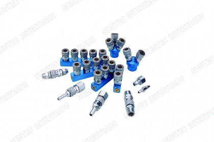 Quick Coupler Fitting ข้อต่อสวมเร็ว quick coupler ข้อต่อสวมเร็ว SEMAX ปลั๊ก-เสียบสายลมแบบขันอัด ช๊อคเก็ต-เกลียวตัวเมีย