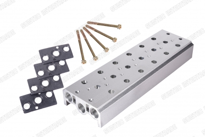 Valve Accessories แมนิโฟล์ด ฐานตั้งวาล์วชนิดต่างๆ SOLENOID VALVE MANIFOLD ฐานตั้งวาล์ว แมนิโฟล์ด 100M 200M 300M โซลินอยด์วาล์ว นิวเมติกส์ SEMAX